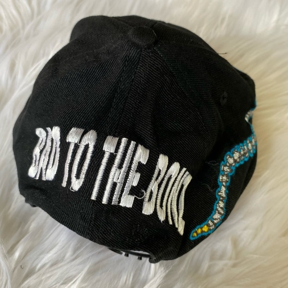 Vintage Stone Cold Steve Austin Bad To the Bonz Snapback Hat OSFA 90s 1998 WWF - Picture 5 of 10